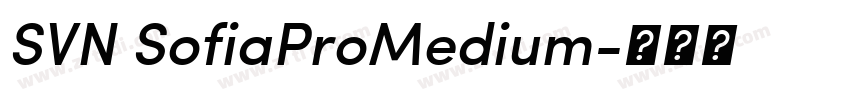 SVN SofiaProMedium字体转换